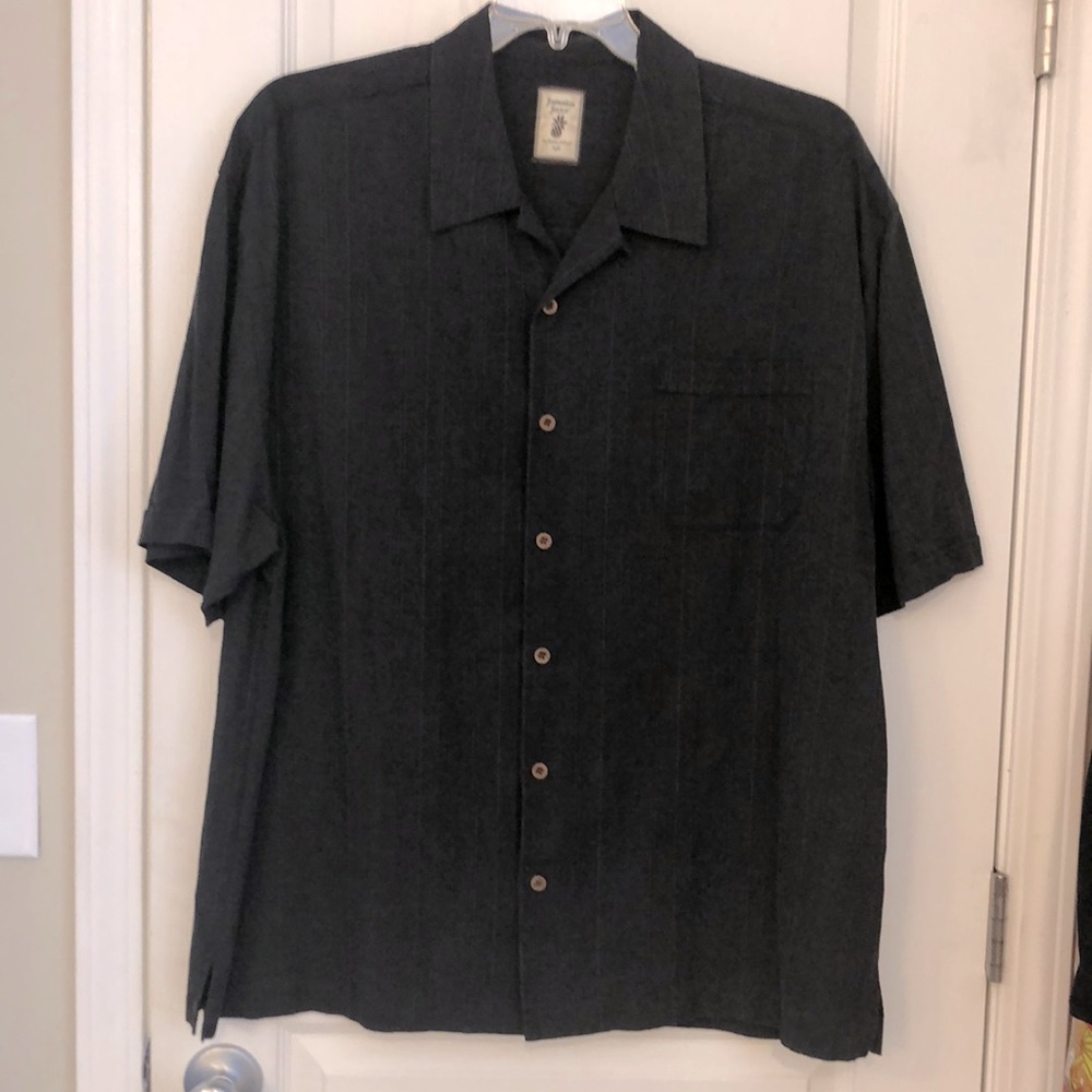 Jamaica Jaxx Black Casual Button Down Shirt
